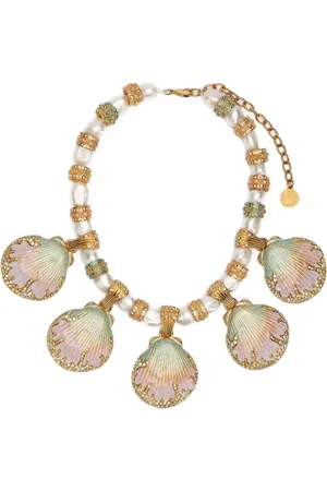 Roberto Cavalli Collar con dije de concha