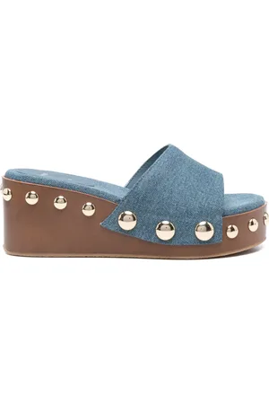 Maje Sandalias de mezclilla con tacón de 65mm