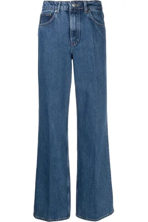 12 STOREEZ Jeans anchos con tiro alto