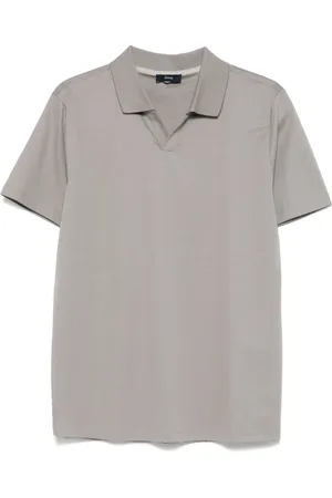 HERNO Playera tipo polo con placa del logo