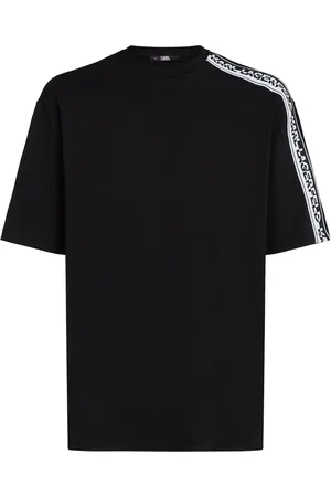 Karl Lagerfeld Playera con franja del logo