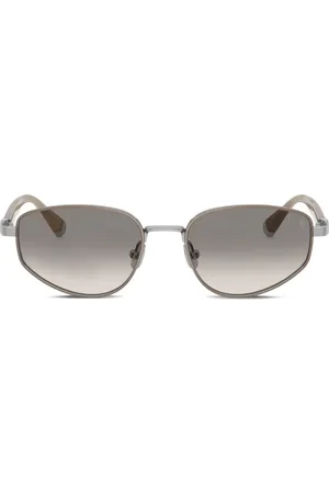 Brunello Cucinelli Lentes de sol con armazón geométrica