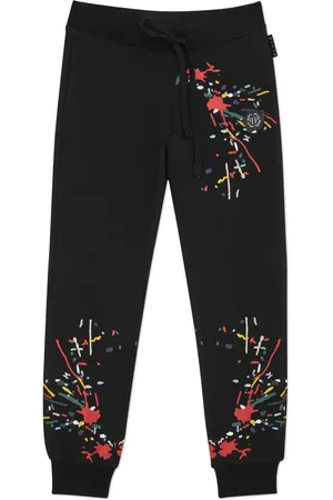 Philipp Plein Pantalones con salpicaduras de pintura estampadas