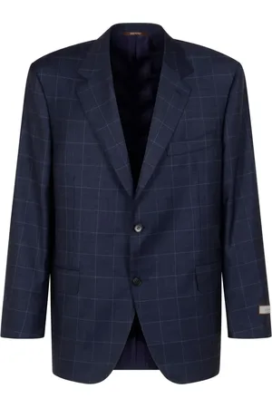 CANALI Blazer con motivo de cuadros