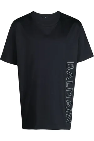 Balmain Playera con logo en relieve