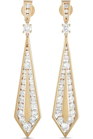LB Exclusive Aretes en oro amarillo de 18kt con diamante