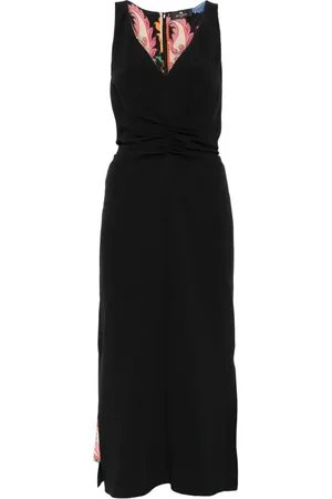 Etro Vestido midi con detalle fruncido