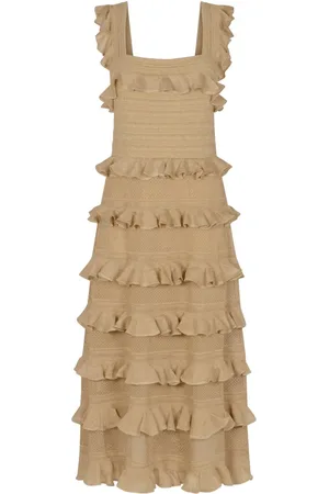 ZIMMERMANN Falda midi con volantes