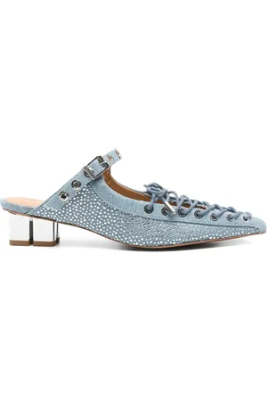 Ganni Mules Oleatex con tacón de 35mm