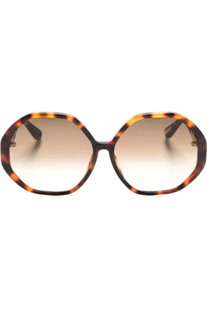 Linda Farrow Lentes de sol Paloma con estilo carey