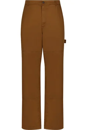 Dolce & Gabbana Pantalones rectos con parche del logo