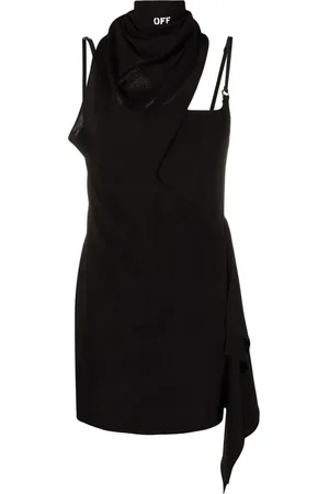 OFF-WHITE Vestido con detalle de mascada