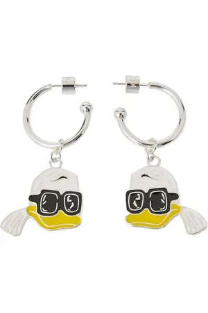 Karl Lagerfeld Arracadas con dije del Pato Donald de x Disney