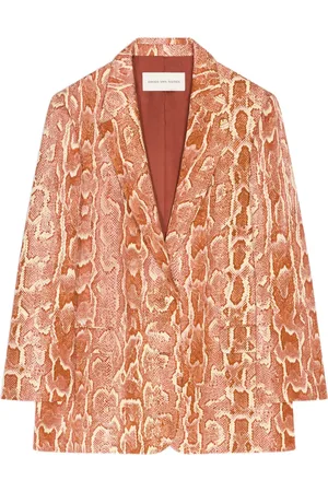 DRIES VAN NOTEN Blazer con motivo de leopardo en jacquard