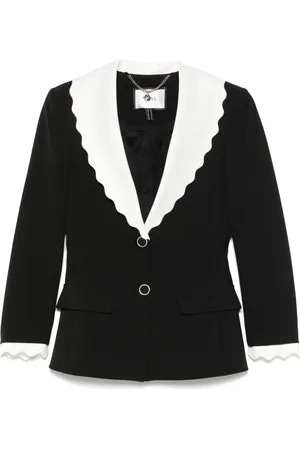 NISSA Blazer con ribete en contraste