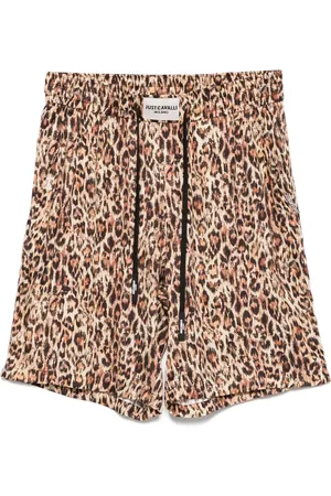 Roberto Cavalli Bermudas con estampado de leopardo