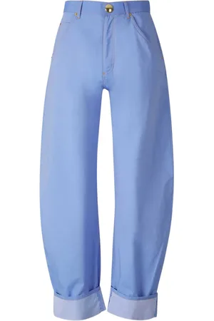 DARKPARK Pantalones tapered con dobladillo vuelto