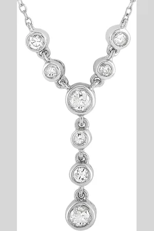 LB Exclusive Collar en oro blanco de 14kt con diamante