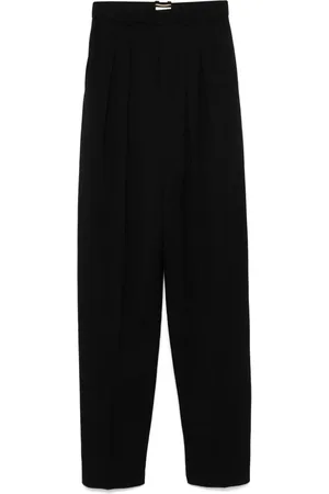 Saint Laurent Pantalones plisados