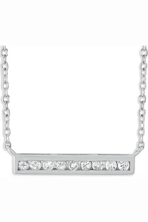 LB Exclusive Collar en oro blanco de 14kt con diamante