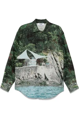 Msgm Camisa estampada