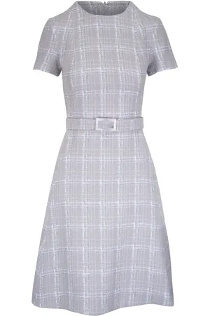 Kiton Vestido de tweed con motivo de cuadros