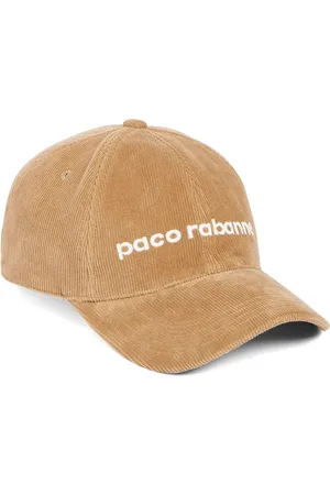Paco rabanne Gorra de pana con logo bordado