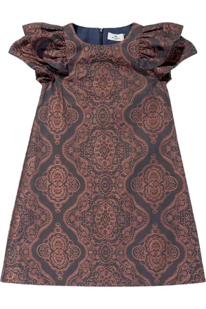 Etro Vestido con motivo de damasco en jacquard