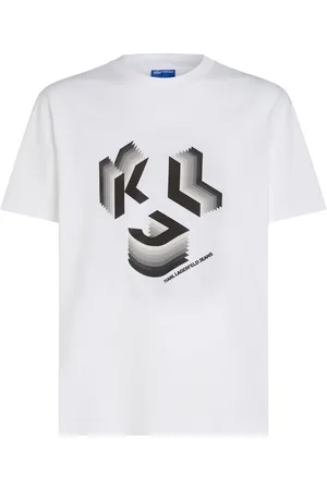 Karl Lagerfeld Playera con monograma estampado