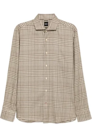 HUGO BOSS Camisa con cuadros estampados