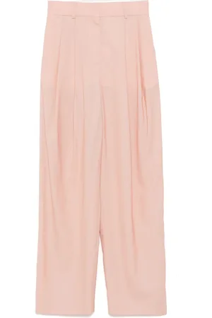 Recto Pantalones anchos con pinzas