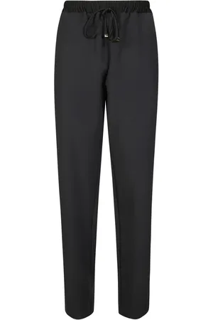 Elisabetta Franchi Pantalones rectos con rayas laterales