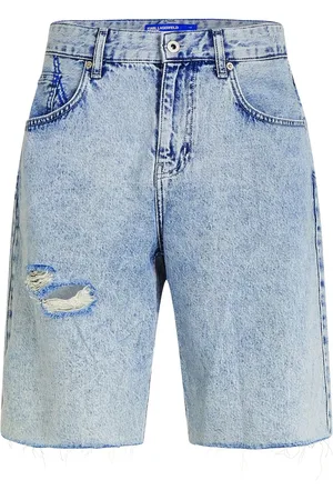 Karl Lagerfeld Bermudas holgadas con efecto envejecido