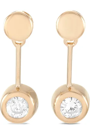 LB Exclusive Aretes en oro amarillo de 14kt con diamante