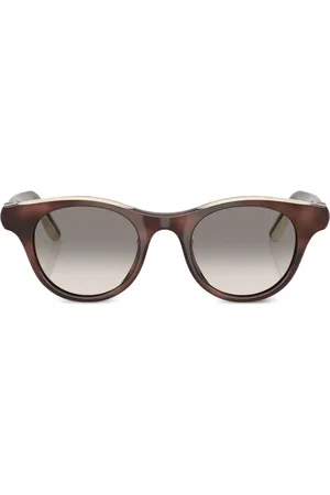 Brunello Cucinelli Lentes de sol con armazón redonda