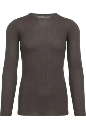 Rick Owens Playera de canalé