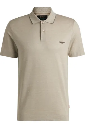 HUGO BOSS Playera tipo polo con parche del logo
