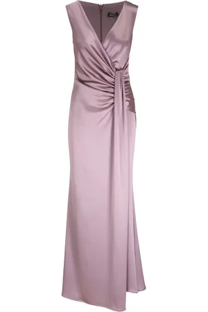 Kiton Vestido largo con detalle fruncido