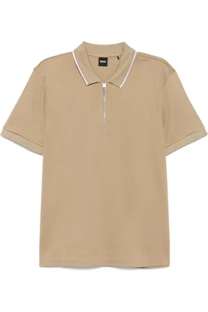 HUGO BOSS Playera tipo polo Structured Zip Placket