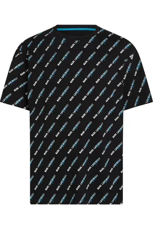 Karl Lagerfeld Playera con logo estampado