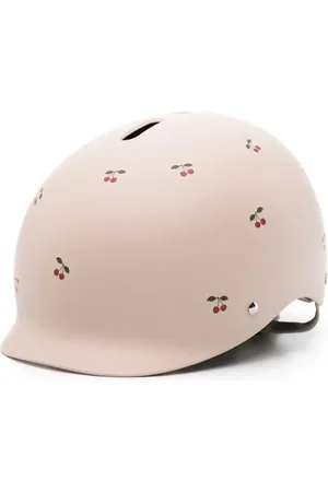 Konges Sløjd Casco de bicicleta con estampado de cerezas