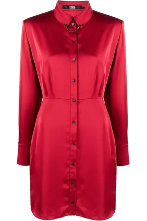 Karl Lagerfeld Vestido camisero con dije Karl