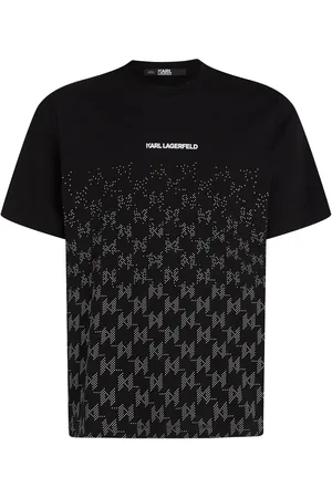 Karl Lagerfeld Playera con monograma degradado
