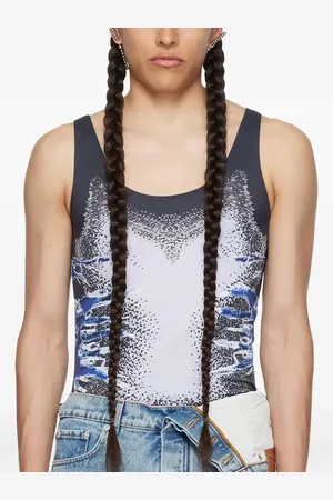 Y / PROJECT Top con estampado Whisker