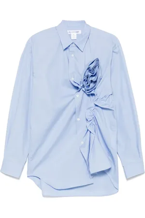 Comme des Garçons Camisa con aplique floral