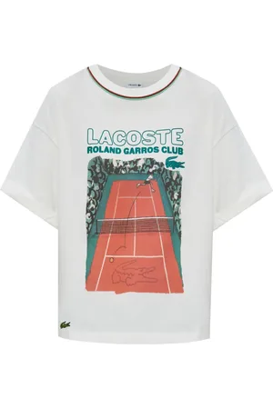 Lacoste Playera con logo estampado