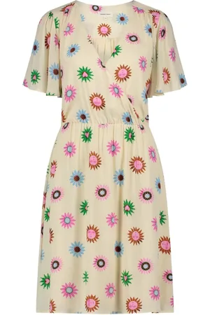 Fabienne Chapot Vestido con diseño cruzado con estampado floral