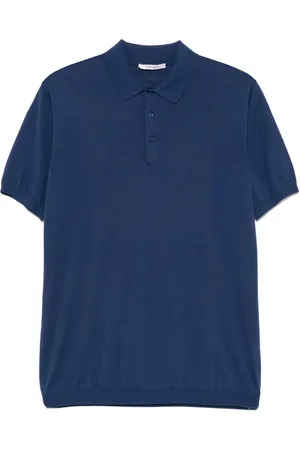KANGRA CASHMERE Playera tipo polo de tejido fino