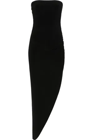Norma Kamali Vestido midi estilo strapless