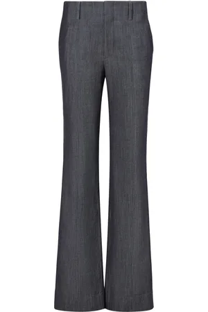 Proenza Schouler Pantalones anchos con efecto melange